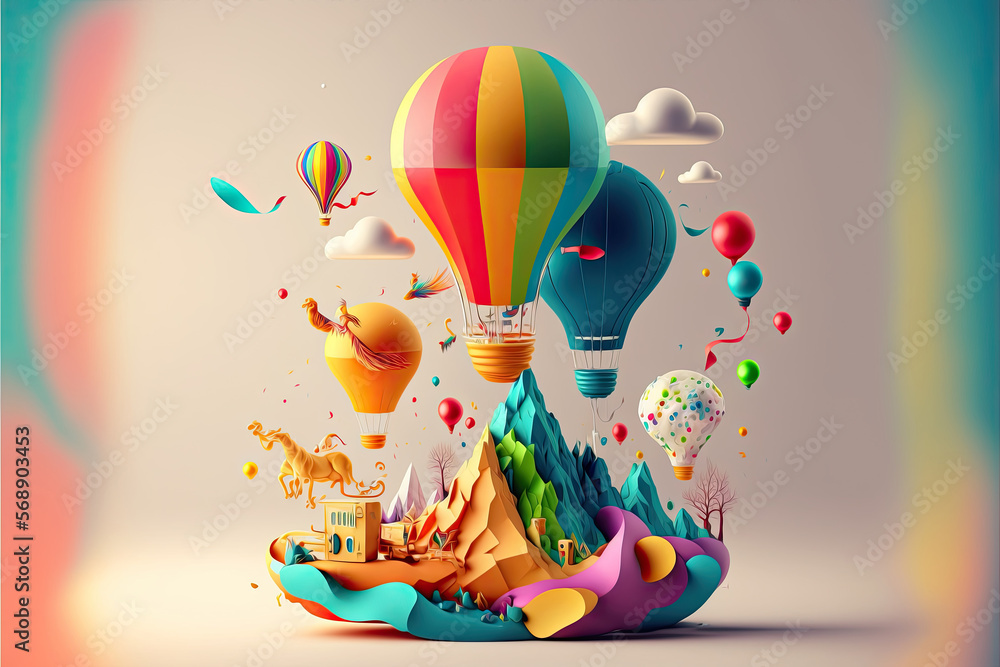 Idea generation Concept - Created with generative ai