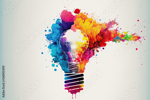 Idea generation Concept - Created with generative ai