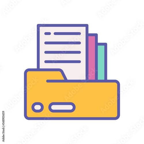 document icon for your website design, logo, mobile design, and presentation.