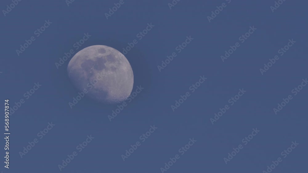 A young moon in a Southern California winter sky. A young moon in a Southern California winter sky.