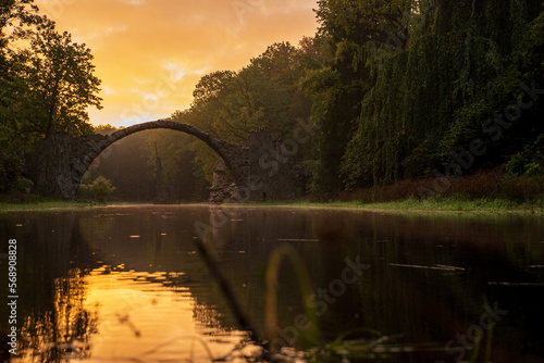 View of Devils bridge in Germany in Saxony photo