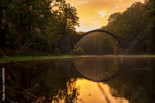 View of Devils bridge in Germany in Saxony photo
