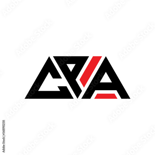 CPA triangle letter logo design with triangle shape. CPA triangle logo design monogram. CPA triangle vector logo template with red color. CPA triangular logo Simple, Elegant, and Luxurious Logo...