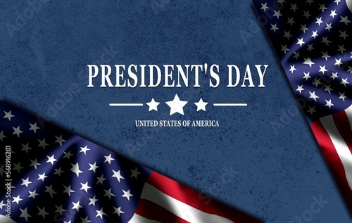 President's Day Background Design. Illustration.