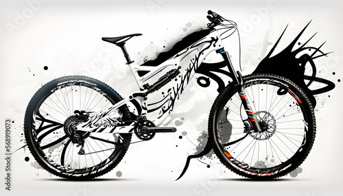 silhouette of a bike vector