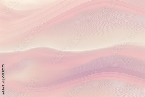  a pink and white abstract background with wavy lines and a soft pastel color scheme for a wallpaper or backdrop or coverup or backdrop.  generative ai photo