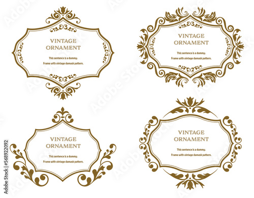 set of graphic materials  oriental patterns  arabesque patterns  antiques  decorative borders and vintage frames.
