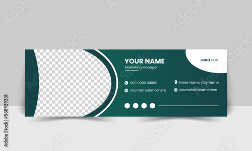 Email Signature Design Template. 