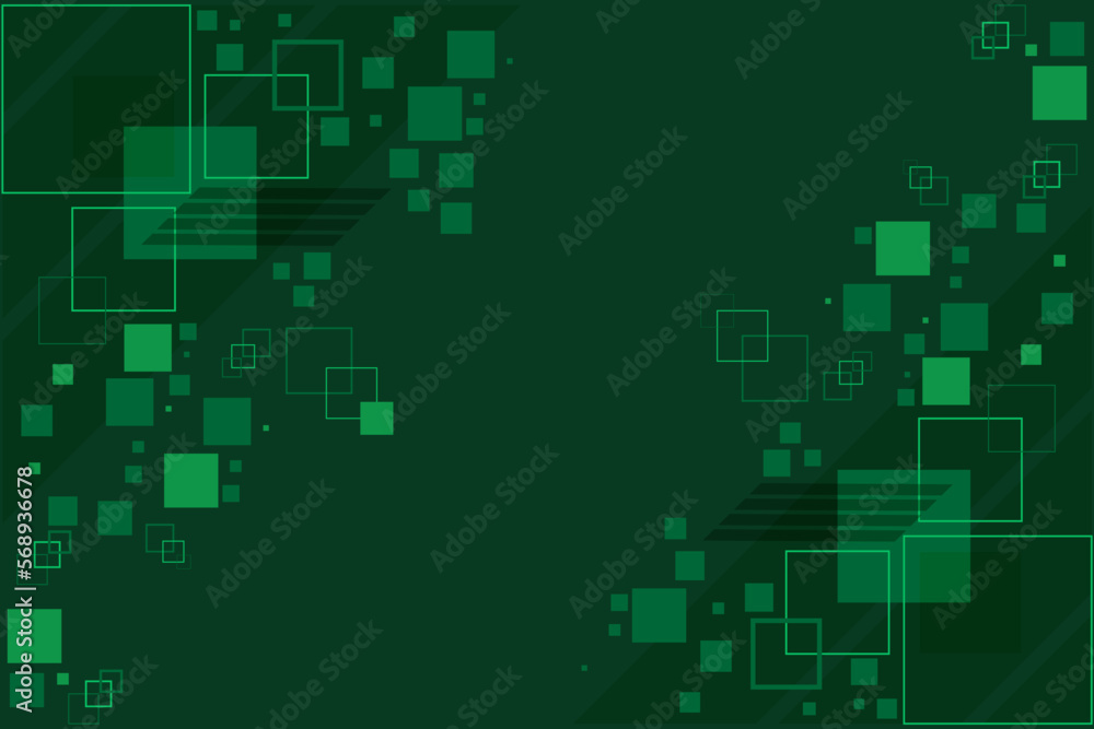 Obraz premium illustration of green square background