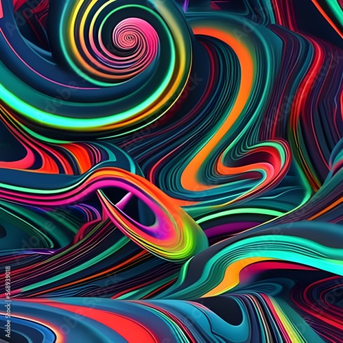 Colorful abstract fluids 19