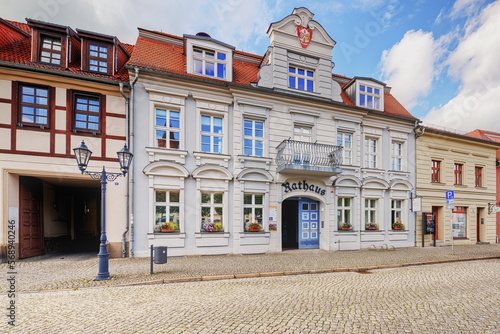 historisches Rathaus Beeskow in Brandenburg photo