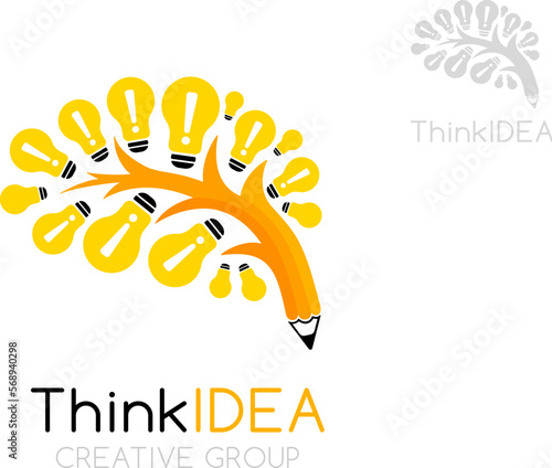Inspiration tree logo template.