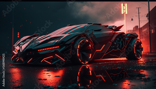 Car Cyberpunk, futuristc veicler 