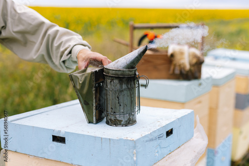 Bee smoker beehive agriculture