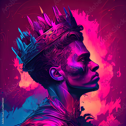 King with the crown