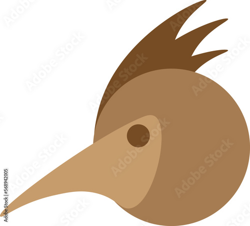 Cute brown bird Mascot. Vecor illustration.