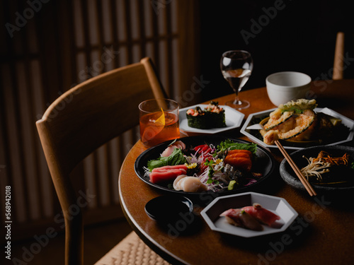 A selection of sushi