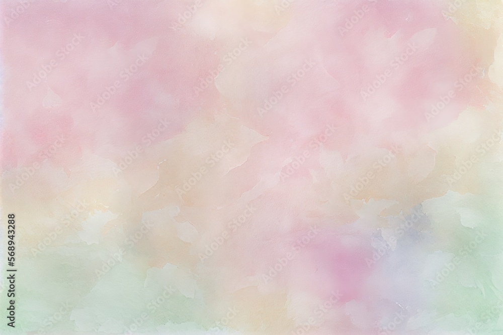 Pastel watercolor background. Generative AI Pastel watercolor background. Generative AI