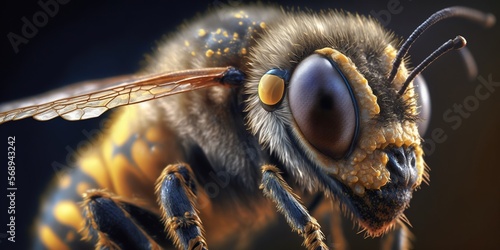 Bee closeup shot © Giulia