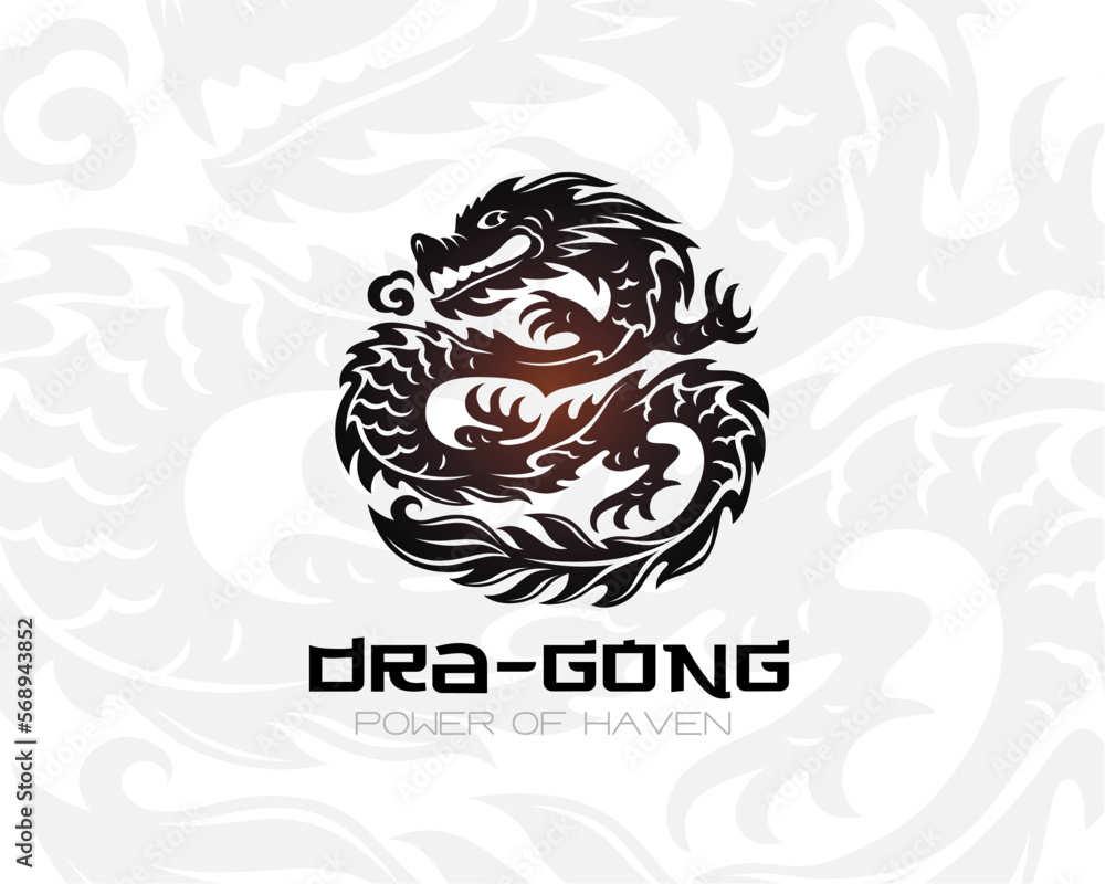 Dragon logo template.