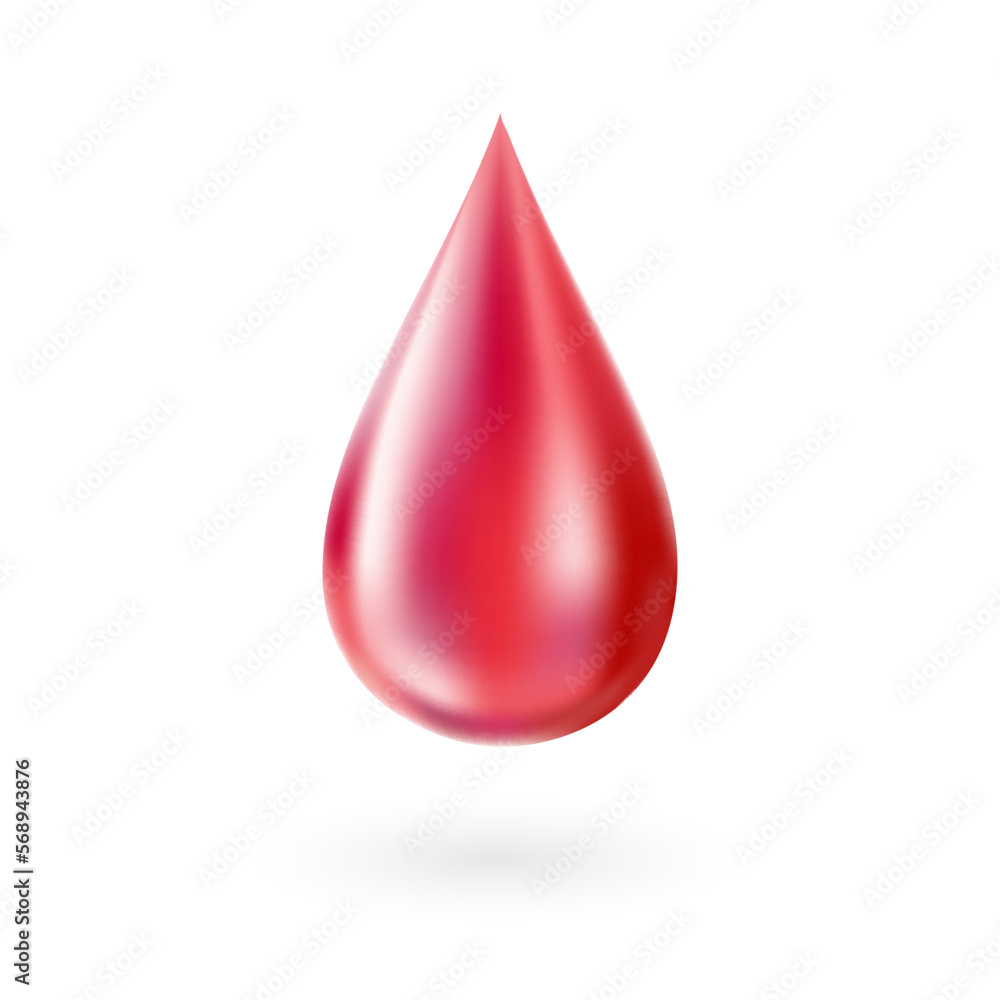 Blood drop. Isolated vector decoration element Blood drop. Isolated vector decoration element
