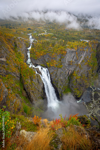 Norwegia wodospad Vøringsfossen © WildLife#1