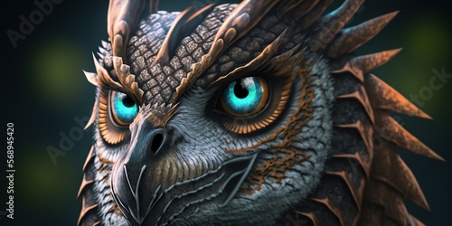 Owl dragon art