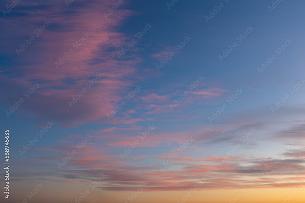 Sunset sky background overlay. Ideal for sky replacement