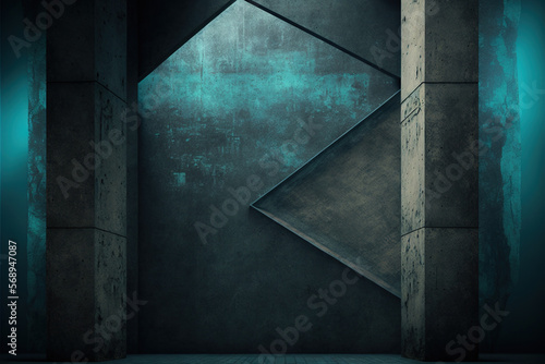 Abstract Architecture Structure Texture - Abstract Architectures Series - Abstract Architecture Strcuture background wallpaper created with Generative AI technology