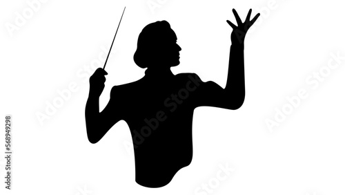 conductor silhouette photo
