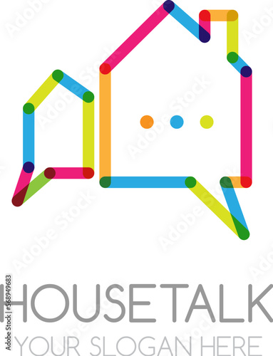 House Talk logo template.