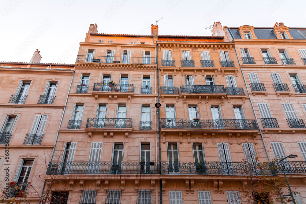 Fototapeta premium Street view from the central areas of Marseille