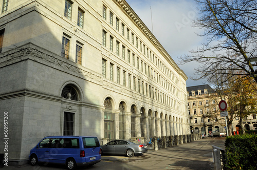 Switzerland: The Swiss National bank in Zürich City © gmcphotopress
