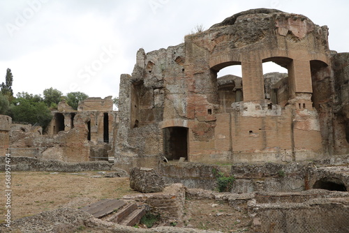 Remains of Villa Adriana in Tivoli, Lazio Italy