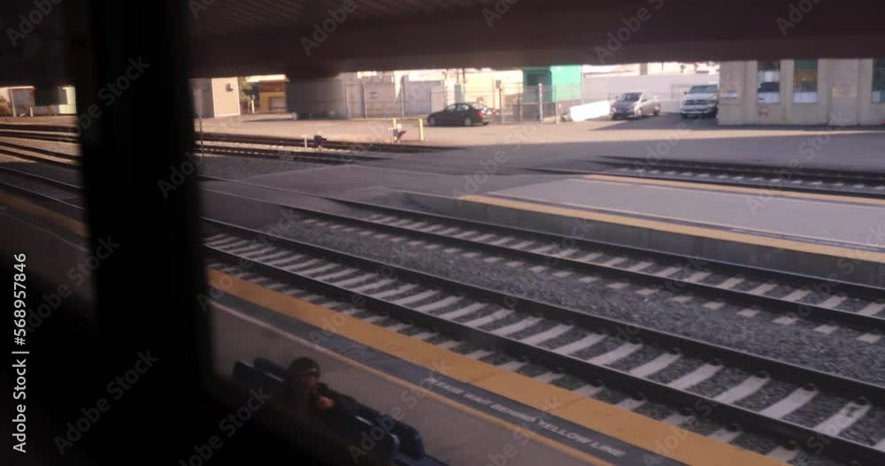 Passing Railroad Tracks From Train Passing Railroad Tracks From Train