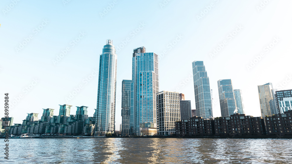 London buildings along the Thames