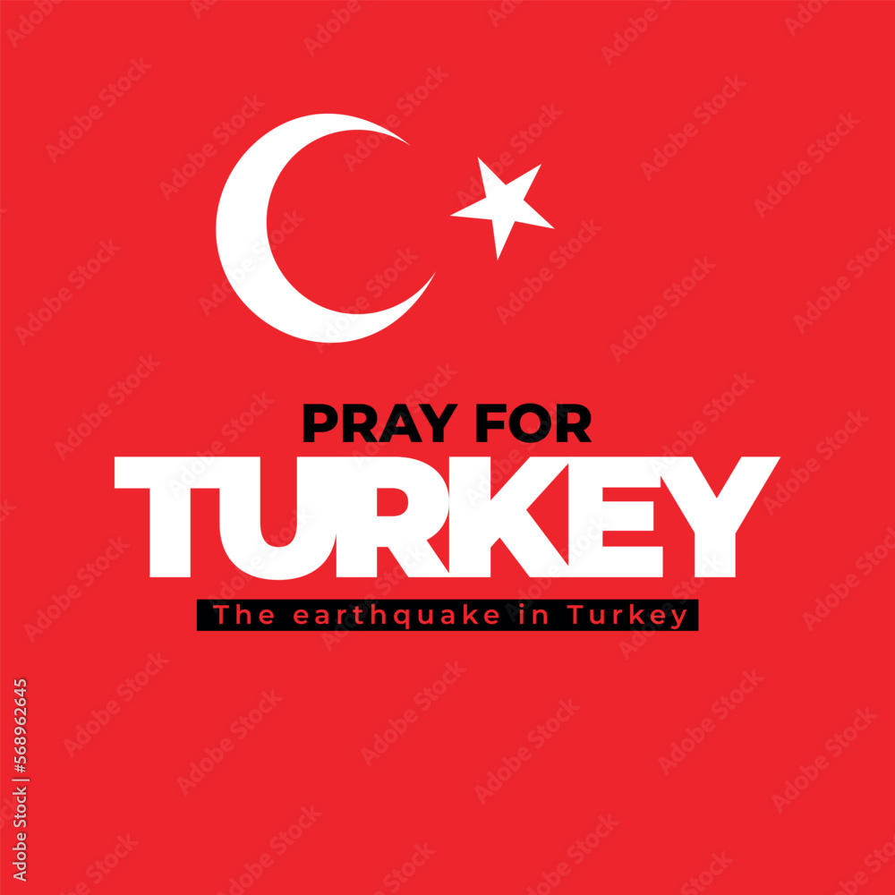 The Epicenter of the earthquake in Turkey. Pray for Turkey. Vector illustration. The Epicenter of the earthquake in Turkey. Pray for Turkey. Vector illustration.