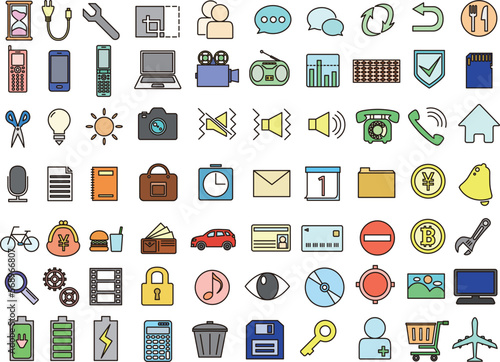 カラービジネスアイコンセット