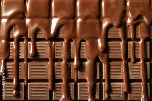 Chocolate Bar with Chocolate Drizzle photo