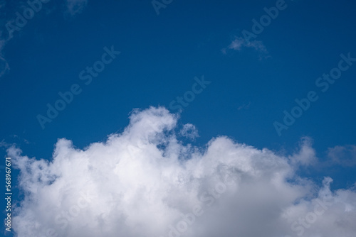 white clouds in the blue sky. cumulus. © mustafaoncul