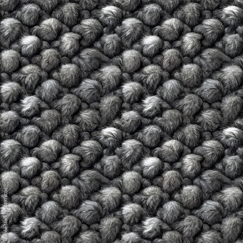 Seamless grey wool texture