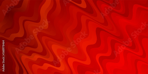 Light Orange vector pattern with wry lines.