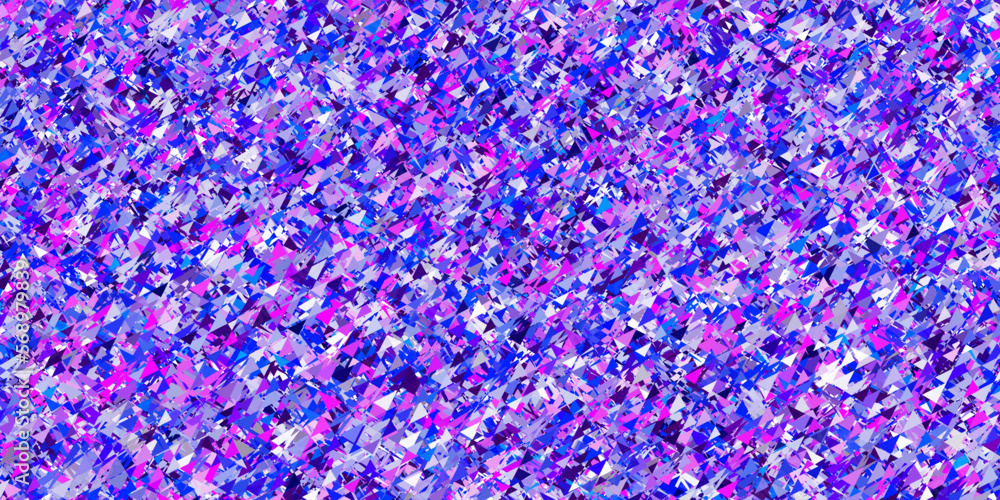 Light Pink, Blue vector texture with triangular style. Light Pink, Blue vector texture with triangular style.
