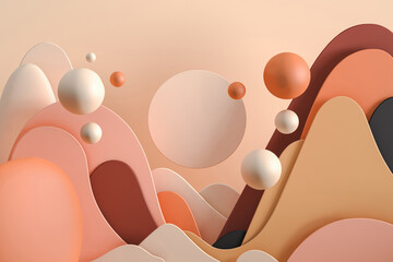 Abstract background with smooth shapes