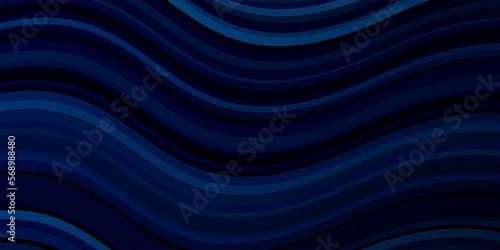 Light BLUE vector backdrop with curves.