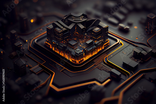 Technology background with ...