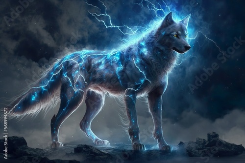 Lightning wolf