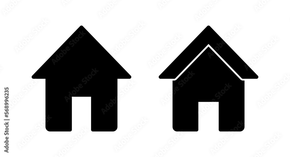 Home icon vector illustration. House sign and symbol Home icon vector illustration. House sign and symbol