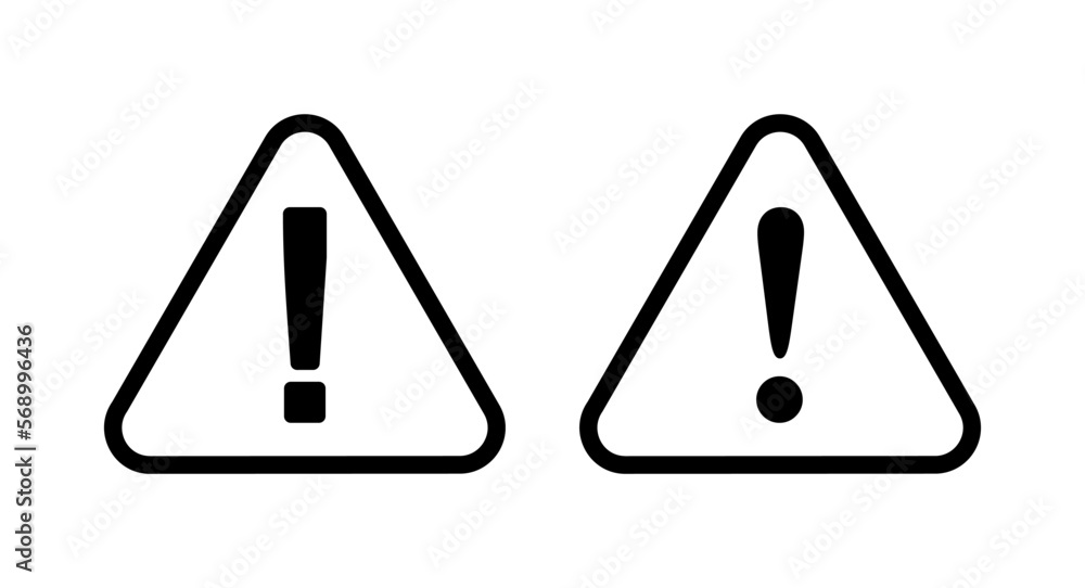 Exclamation danger sign illustration. attention sign and symbol. Hazard warning attention sign Exclamation danger sign illustration. attention sign and symbol. Hazard warning attention sign