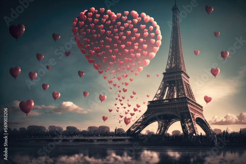 Celebrate Love in Paris: The Perfect Valentine's Day Destination. Generative AI